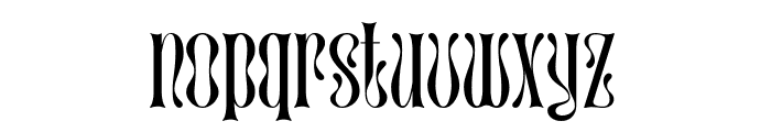 the Upstairs Demo Font LOWERCASE