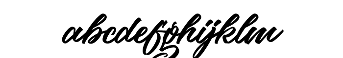 the Woofey Script Font LOWERCASE