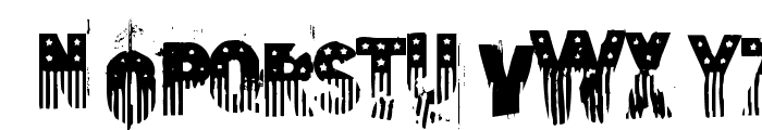 the american flag Font UPPERCASE