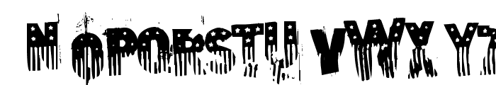 the american flag Font LOWERCASE