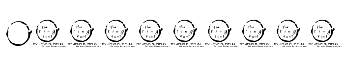 the-ring Font OTHER CHARS