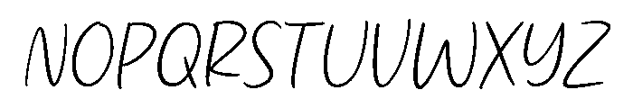the storyline Font UPPERCASE
