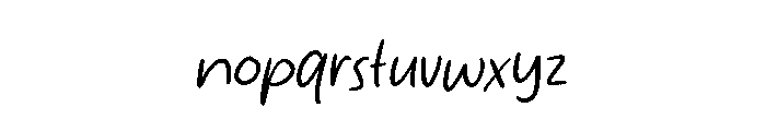 the storyline Font LOWERCASE
