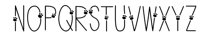 thinpaws Font UPPERCASE