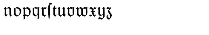Thannhaeuser Fraktur Regular Font LOWERCASE