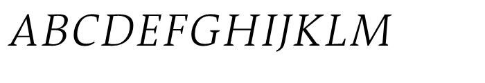 TheAntiqua 3c Light Italic Font UPPERCASE