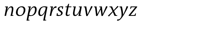 TheAntiquaB C3c SemiLight Italic Font LOWERCASE