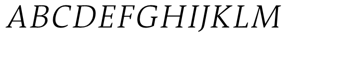 TheAntiquaB E3c 3c Light Italic Font UPPERCASE