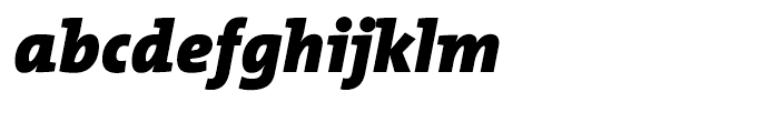 TheMix Black Italic Font LOWERCASE