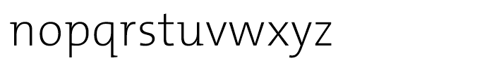 TheMix ExtraLight Font LOWERCASE