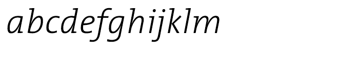 TheMix Light Italic Font LOWERCASE