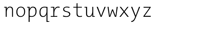 TheMix Mono Semi Condensed W2 Extra Light Font LOWERCASE
