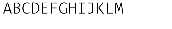 TheMix Mono Semi Condensed W3 Light Font UPPERCASE