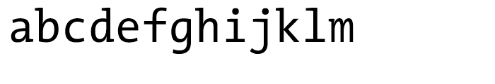 TheMix Mono Semi Condensed W5 Regular Font LOWERCASE