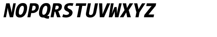TheMix Mono Semi Condensed W8 Extra Bold Italic Font UPPERCASE