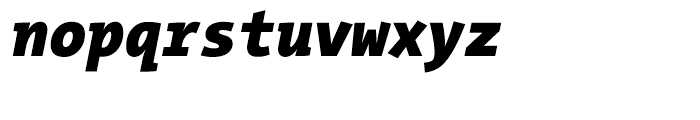 TheMix Mono Semi Condensed W9 Black Italic Font LOWERCASE