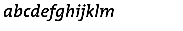 TheMix SemiBold Italic Font LOWERCASE