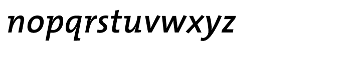 TheMix SemiBold Italic Font LOWERCASE