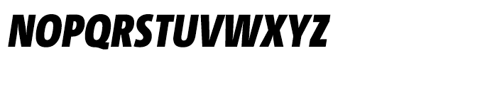 TheMixCondensed C4 Black Italic Font UPPERCASE