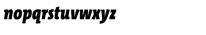 TheMixCondensed C4 Black Italic Font LOWERCASE