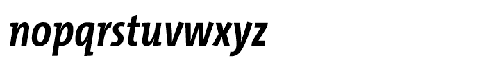 TheMixCondensed C4 Bold Italic Font LOWERCASE