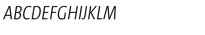 TheMixCondensed C4 Light Italic Font UPPERCASE