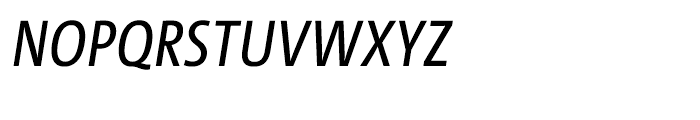 TheMixCondensed C4 Plain Italic Font UPPERCASE
