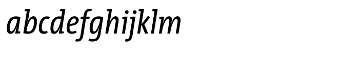 TheMixCondensed C4 Plain Italic Font LOWERCASE