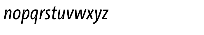 TheSans Condensed C4s Plain Italic Font LOWERCASE