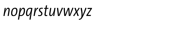 TheSans Condensed C4s SemiLight Italic Font LOWERCASE