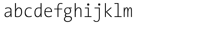 TheSans Mono Condensed W2 Extralight Font LOWERCASE