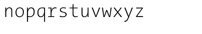 TheSans Mono Semi Condensed W2 Extra Light Font LOWERCASE