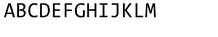 TheSans Mono Semi Condensed W5 Regular Font UPPERCASE