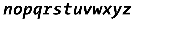 TheSans Mono Semi Condensed W7 Bold Italic Font LOWERCASE