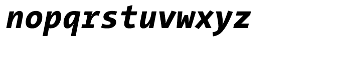 TheSans Mono Semi Condensed W8 Extra Bold Italic Font LOWERCASE