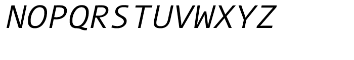 TheSans Mono W4 SemiLight Italic Font UPPERCASE