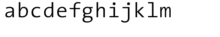 TheSans Mono W4 SemiLight Font LOWERCASE