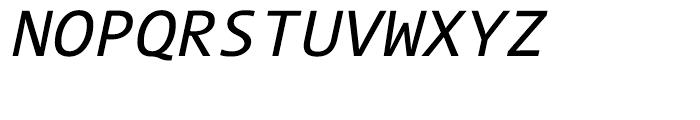 TheSans Mono W5 Regular Italic Font UPPERCASE