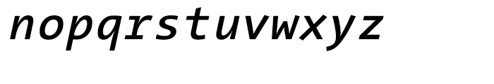 TheSans Mono W6 Semibold Italic Font LOWERCASE