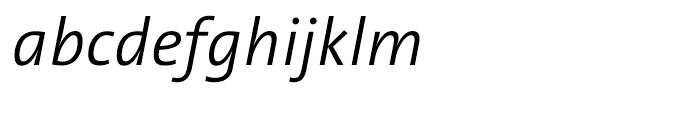 TheSans SemiLight Italic Font LOWERCASE