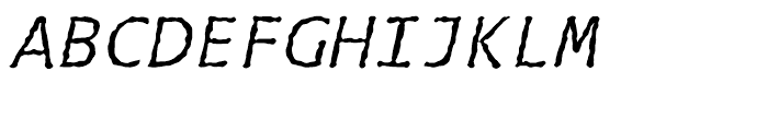 TheSans Typewriter Italic Font UPPERCASE