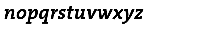 TheSerif Bold Italic Font LOWERCASE