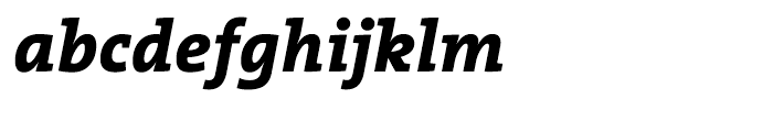 TheSerif ExtraBold Italic Font LOWERCASE