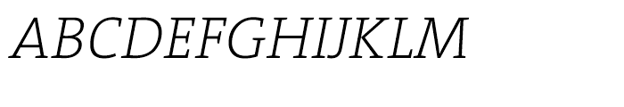 TheSerif ExtraLight Italic Font UPPERCASE
