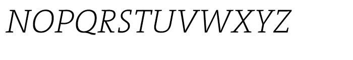 TheSerif ExtraLight Italic Font UPPERCASE