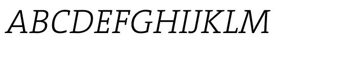 TheSerif Light Italic Font UPPERCASE