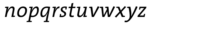 TheSerif Office Italic Font LOWERCASE