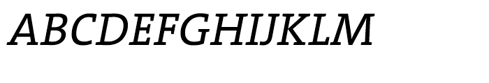 TheSerif Plain Italic Font UPPERCASE