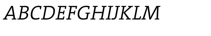 TheSerif SemiLight Italic Font UPPERCASE