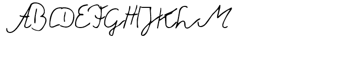 Theo Handwriting Regular Font UPPERCASE